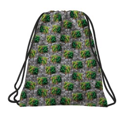 Rucsac tip sac cu șnur băieți, model Minecraft Blocks - BackUp