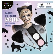 Set vopsea de pictat pe față și bentiță – Kidea Kitty