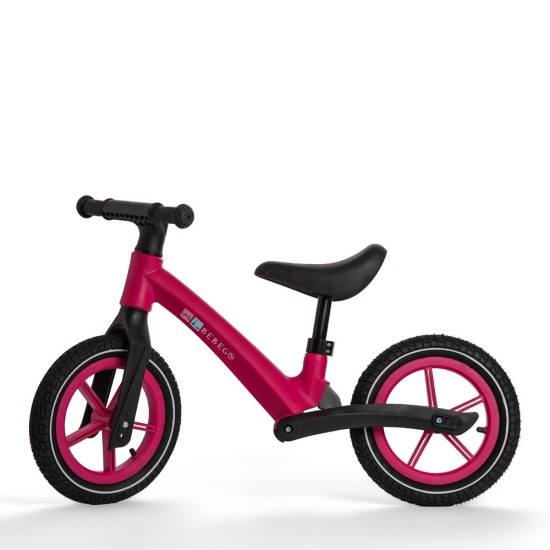 Bicicletă fără pedale Bebego Aero cu roți gonflabile, roz