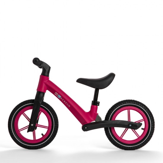 Bicicletă fără pedale Bebego Aero cu roți gonflabile, roz