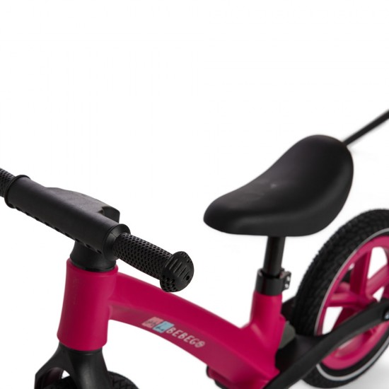 Bicicletă fără pedale Bebego Aero cu roți gonflabile, roz