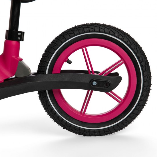 Bicicletă fără pedale Bebego Aero cu roți gonflabile, roz