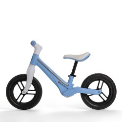 Bicicletă fără pedale Bebego Lumino cu LED, albastru deschis
