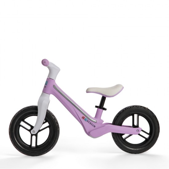 Bicicletă fără pedale Bebego Lumino cu LED, roz