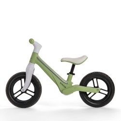 Bicicletă fără pedale Bebego Lumino cu LED, verde