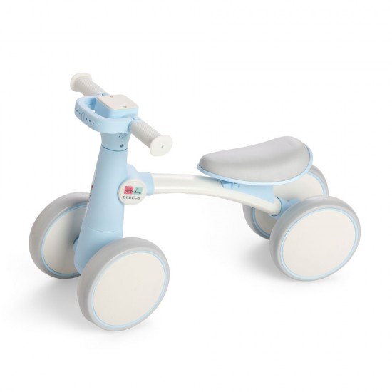 Bicicletă fără pedale Bebego Quattro 2 în 1, albastră