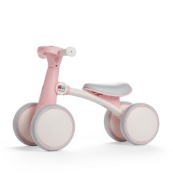 Bicicletă fără pedale Bebego Quattro 2 în 1, roz