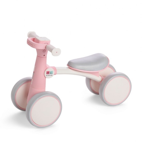 Bicicletă fără pedale Bebego Quattro 2 în 1, roz
