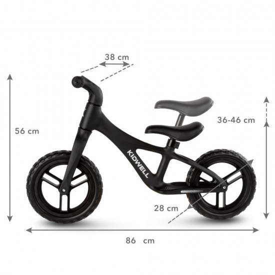Bicicletă fără pedale Kidwell Jogo, negru
