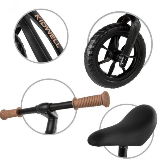 Bicicletă fără pedale,cu cadru din magneziu, Kidwell VITO Black