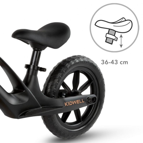 Bicicletă fără pedale,cu cadru din magneziu, Kidwell VITO Black