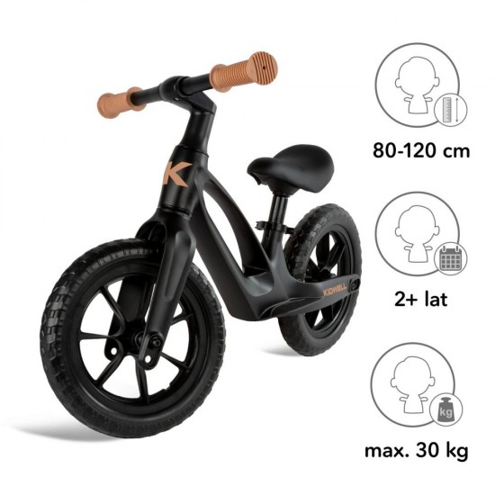 Bicicletă fără pedale,cu cadru din magneziu, Kidwell VITO Black