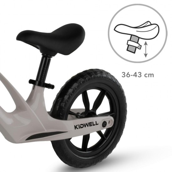 Bicicletă fără pedale,cu cadru din magneziu, Kidwell VITO Grey