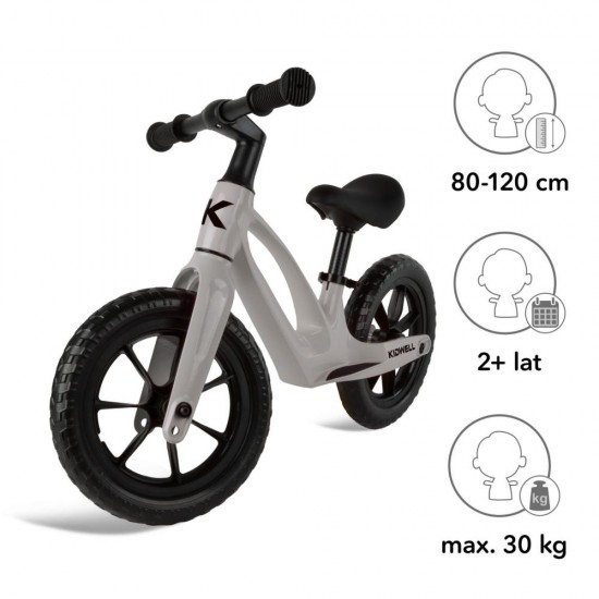 Bicicletă fără pedale,cu cadru din magneziu, Kidwell VITO Grey