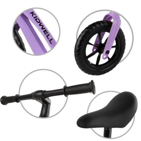 Bicicletă fără pedale,cu cadru din magneziu, Kidwell VITO Violet