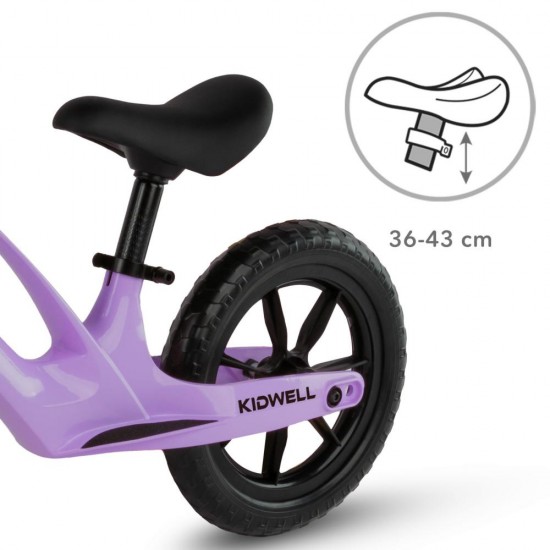 Bicicletă fără pedale,cu cadru din magneziu, Kidwell VITO Violet