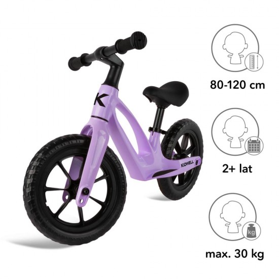 Bicicletă fără pedale,cu cadru din magneziu, Kidwell VITO Violet
