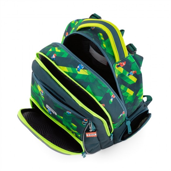 Ghiozdan ergonomic și rucsac pentru băieți   -OXY GO PLAYWORLD