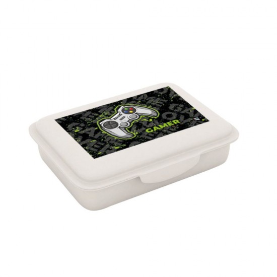 Premium Cool Gamer cutie de prânz pentru băieți, verde neon – negru, Oxybag