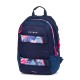 Rucsac și ghiozdan pentru școală, cu penar  - OXY SPORT FLOWERS BLUE