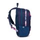 Rucsac și ghiozdan pentru școală, cu penar  - OXY SPORT FLOWERS BLUE