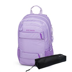 Rucsac și ghiozdan pentru școală, cu penar - OXY SPORT VIOLET