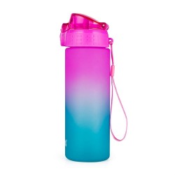 Sticlă de apă, 600 ml - OXY CLICK OMBRE BLUE – PINK