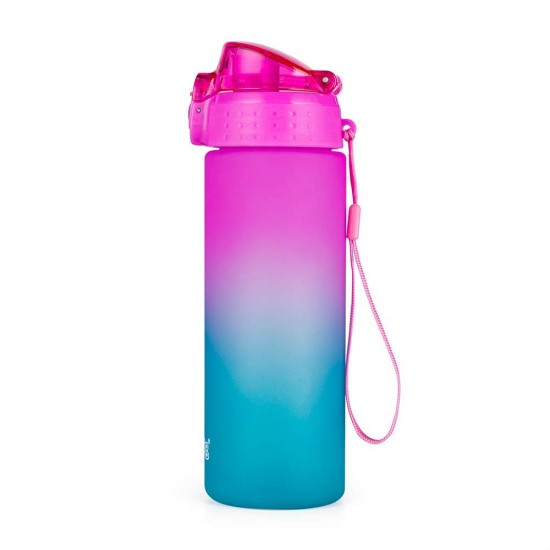 Sticlă de apă, 600 ml - OXY CLICK OMBRE BLUE – PINK