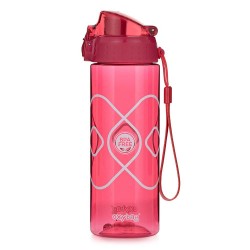 Sticlă de apă OXY CLICK PINK pentru fete, 600 ml, roz