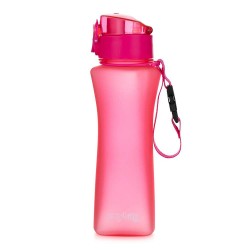 Sticlă de apă, recipient plastic 550ml  - OXY TWIST ROSE MATTE pentru fete