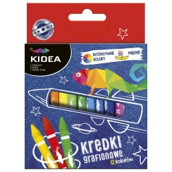 Creioane cu caolin Kidea, 12 culori