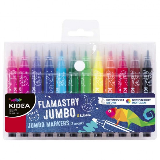 Markere Jumbo Kidea, 12 culori
