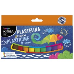 Plastilina Kidea, 12 culori