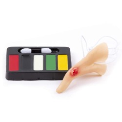 Set vopsele de fata si accesorii Kidea, Vrăjitoare, 6 culori