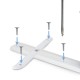Bară de siguranță pentru pat TIVA GRAY 200 cm