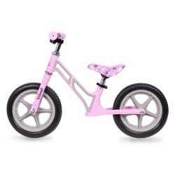 Bicicletă fără pedale cu cadru din magneziu Comet, roz