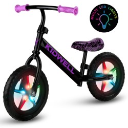 Bicicletă fără pedale Kidwell Rebel led, Neon pink