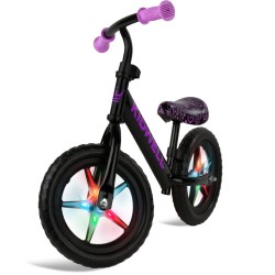 Bicicletă fără pedale Kidwell Rebel led, Neon pink