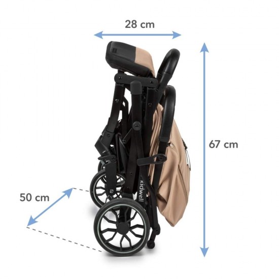 Cărucior sport compact Kidwell Colmer UP,  Bej