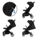 Cărucior sport compact Kidwell Colmer UP,  negru