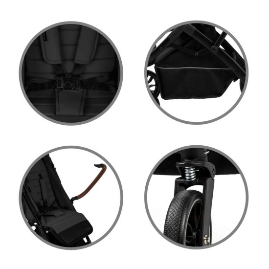 Cărucior sport compact Kidwell Colmer UP,  negru