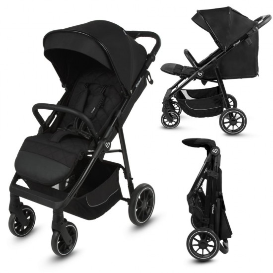 Cărucior sport compact Kidwell Enzo, negru
