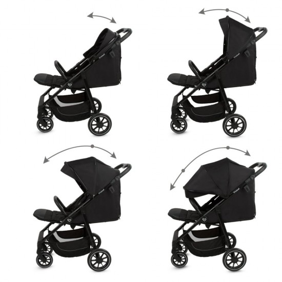 Cărucior sport compact Kidwell Enzo, negru