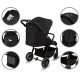 Cărucior sport compact Kidwell Enzo, negru