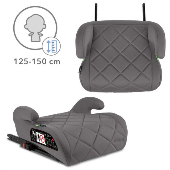 Înălțător Auto cu ISOFIX i-Size pentru Copii  - Kidwell remo, gri