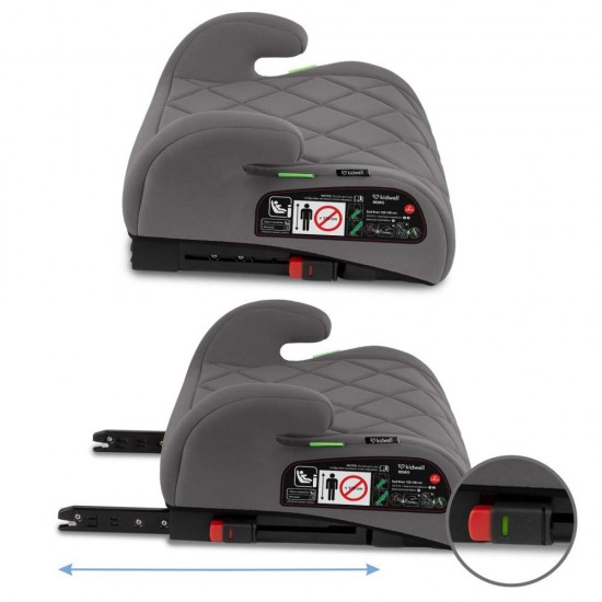 Înălțător Auto cu ISOFIX i-Size pentru Copii  - Kidwell remo, gri