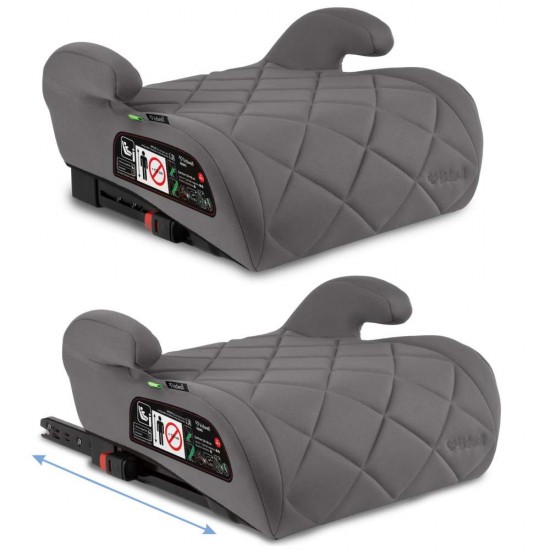 Înălțător Auto cu ISOFIX i-Size pentru Copii  - Kidwell remo, gri