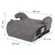 Înălțător Auto cu ISOFIX i-Size pentru Copii  - Kidwell remo, gri
