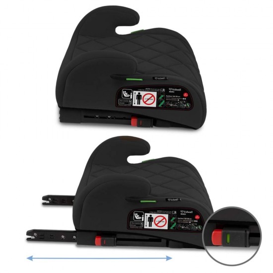 Înălțător Auto cu ISOFIX i-Size pentru Copii  - Kidwell remo, negru