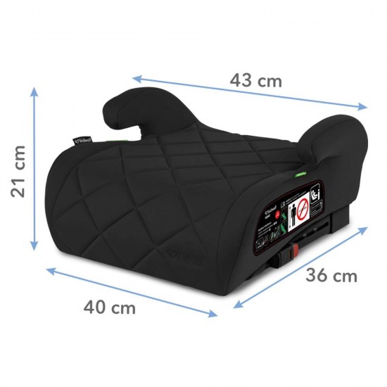 Înălțător Auto cu ISOFIX i-Size pentru Copii  - Kidwell remo, negru